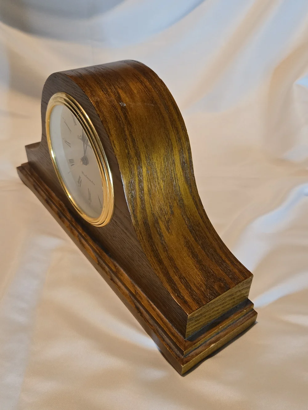 Seth Thomas Westminster Wooden Case Mantel Clock Roman Numerals * Keeps Time